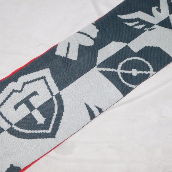 Toronto FC Soccer 2022 Membership Scarf ALL FOR ONE Red Gray - Picture 5 of 6